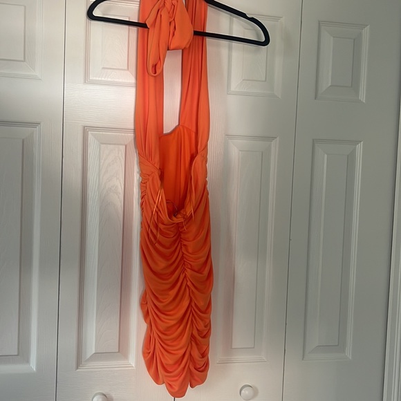 Mini orange dress - Picture 2 of 3